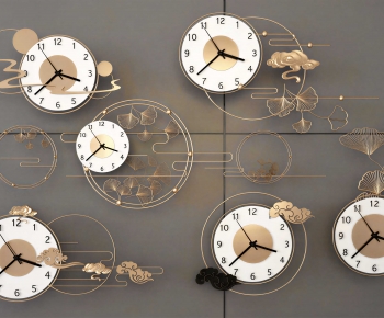 New Chinese Style Wall Clock-ID:557039988