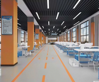 Modern Factory Floor/warehouse-ID:621011026