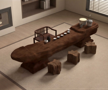 New Chinese Style Tea Tables And Chairs-ID:562666897