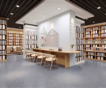 Modern Bookstore Book Bar-ID:773348092