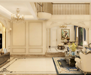 European Style A Living Room-ID:445671082