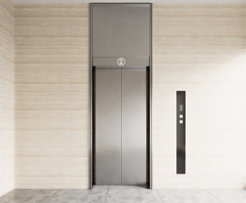 Modern Office Elevator Hall-ID:301420792