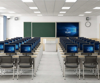 Modern School Classrooms-ID:583718065