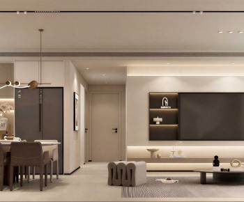 Modern A Living Room-ID:649250035