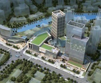 Modern Architectural Bird's-eye View Planning-ID:759999047
