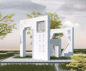 New Chinese Style Sculpture Sketch-ID:259186032