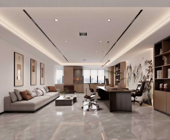 New Chinese Style Manager's Office-ID:872030973
