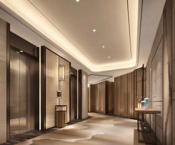 Modern Office Elevator Hall-ID:296819934