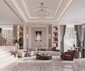 Modern A Living Room-ID:673645021