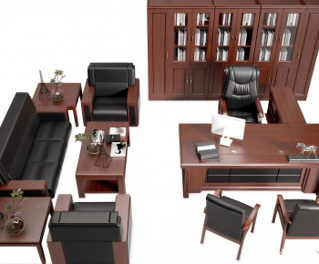 New Chinese Style Sofa Combination-ID:155760058