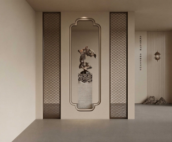 New Chinese Style Hallway-ID:372531893