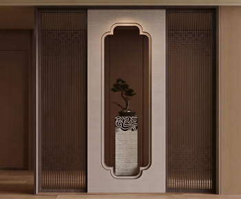 New Chinese Style Hallway-ID:525794033