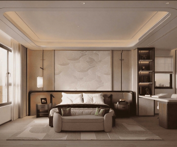 New Chinese Style Bedroom-ID:908505927