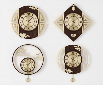 New Chinese Style Wall Clock-ID:919385917