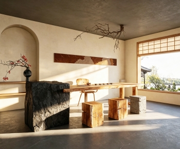 Wabi-sabi Style Tea House-ID:663003921