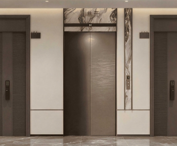 Modern Office Elevator Hall-ID:508116011