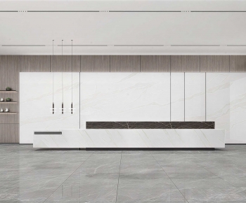Modern Office Reception Desk-ID:907356027