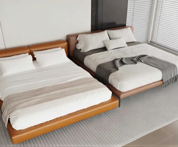 Modern Double Bed-ID:847979071