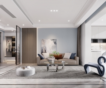 Modern A Living Room-ID:886091954