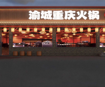 New Chinese Style Facade Element-ID:154423005