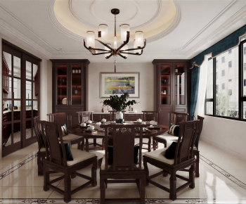 New Chinese Style Dining Room-ID:364608058
