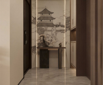 New Chinese Style Hallway-ID:804178004