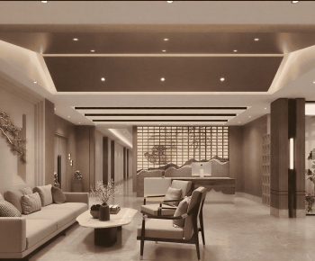 New Chinese Style Lobby Hall-ID:871611122