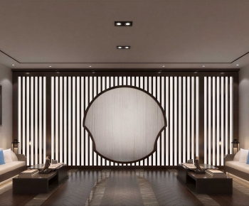 New Chinese Style A Living Room-ID:530917884
