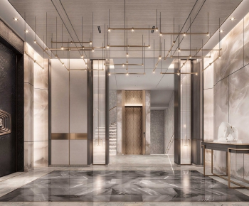 Modern Office Elevator Hall-ID:406142959