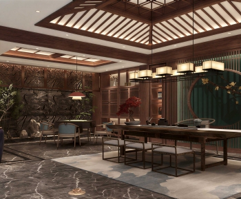 New Chinese Style Tea House-ID:181806095