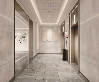 Modern Office Elevator Hall-ID:219304087