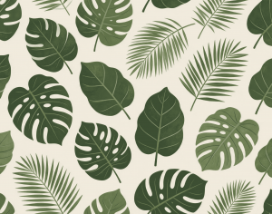 ModernAnimal And Plant Pattern Wallpaper
