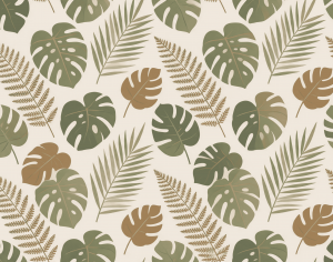 ModernAnimal And Plant Pattern Wallpaper