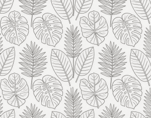 ModernAnimal And Plant Pattern Wallpaper