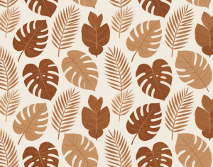 ModernAnimal And Plant Pattern Wallpaper