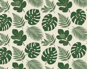 ModernAnimal And Plant Pattern Wallpaper
