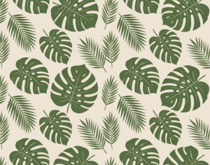ModernAnimal And Plant Pattern Wallpaper