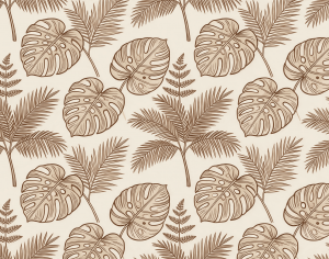 ModernAnimal And Plant Pattern Wallpaper