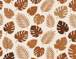 ModernAnimal And Plant Pattern Wallpaper