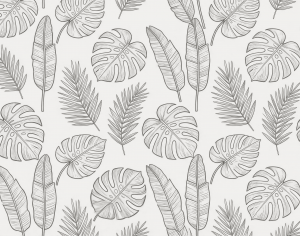 ModernAnimal And Plant Pattern Wallpaper