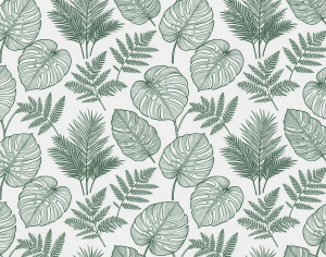 ModernAnimal And Plant Pattern Wallpaper