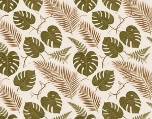 ModernAnimal And Plant Pattern Wallpaper