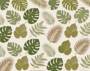 ModernAnimal And Plant Pattern Wallpaper