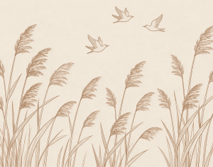ModernAnimal And Plant Pattern Wallpaper