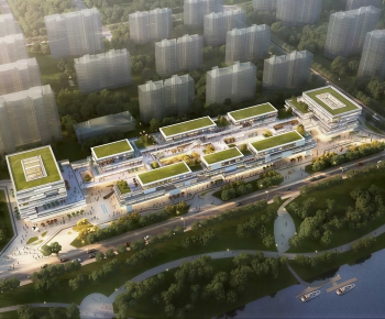 Modern Architectural Bird's-eye View Planning-ID:801038987