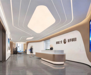 Modern Office Reception Desk-ID:433829073
