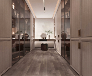 Modern Clothes Storage Area-ID:966820735