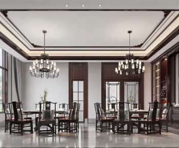 New Chinese Style Dining Room-ID:971282961