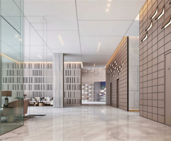 Modern Office Reception Desk-ID:664542919