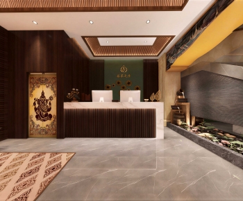 Southeast Asian Style Lobby Hall-ID:221636062
